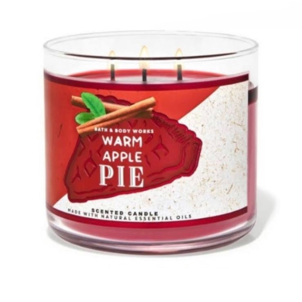 Bath and Body Works Warm Apple Pie 3 Wick Candle